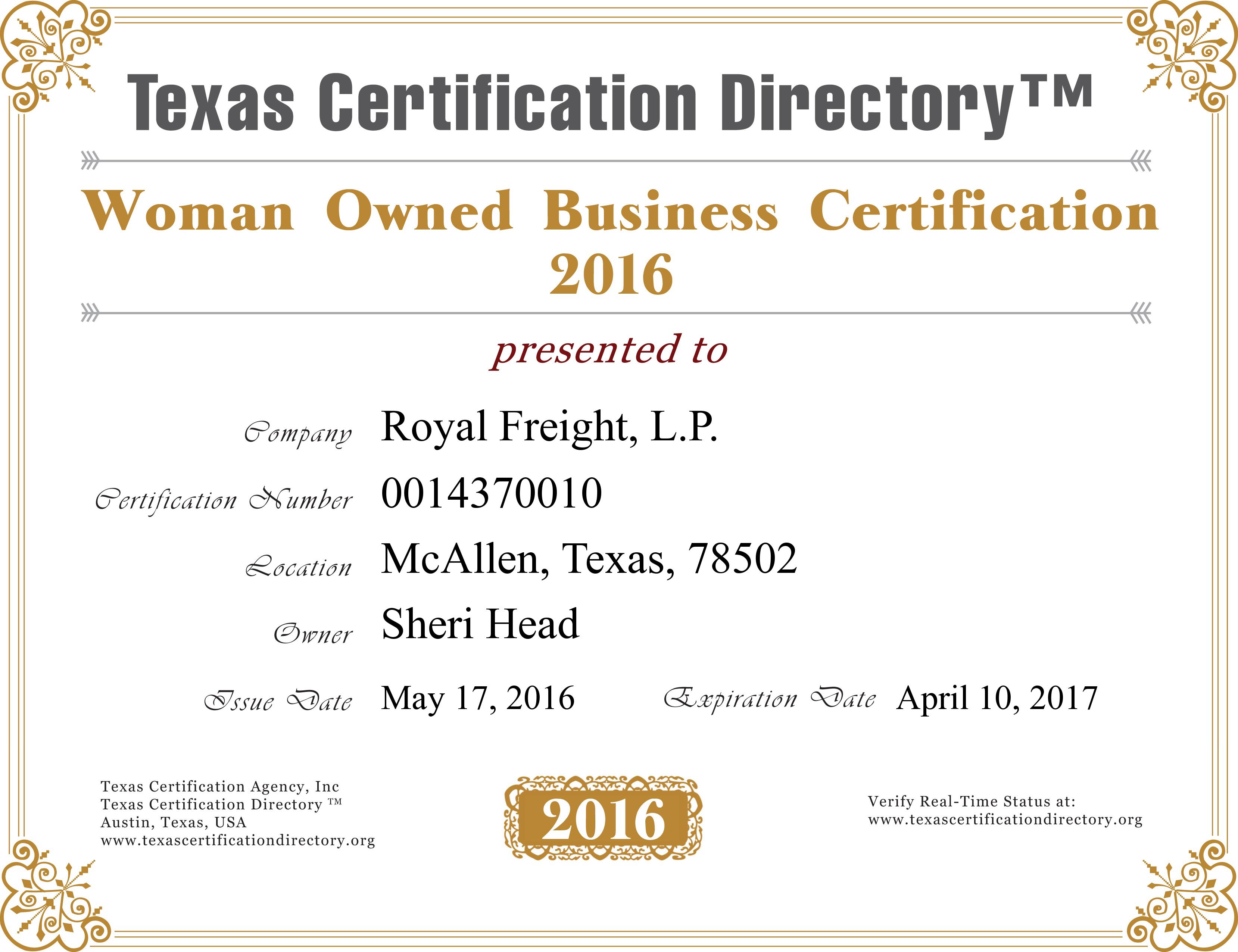 Royal Freight, L.P.