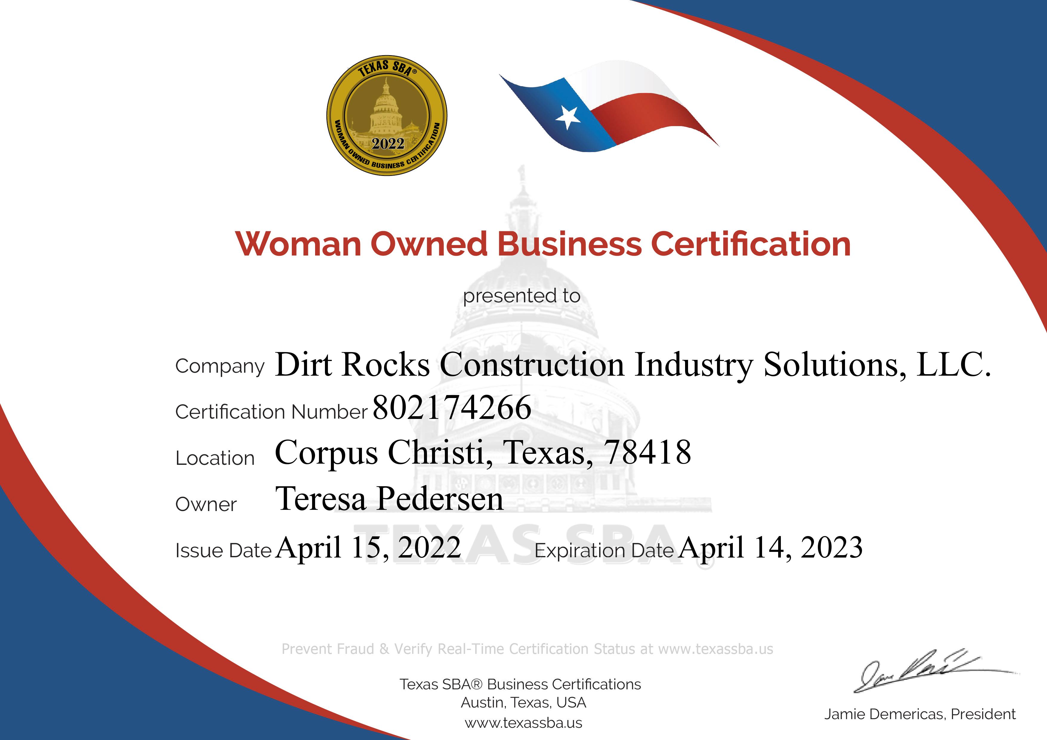 Dirt Rocks Construction Industry Solutions, LLC.