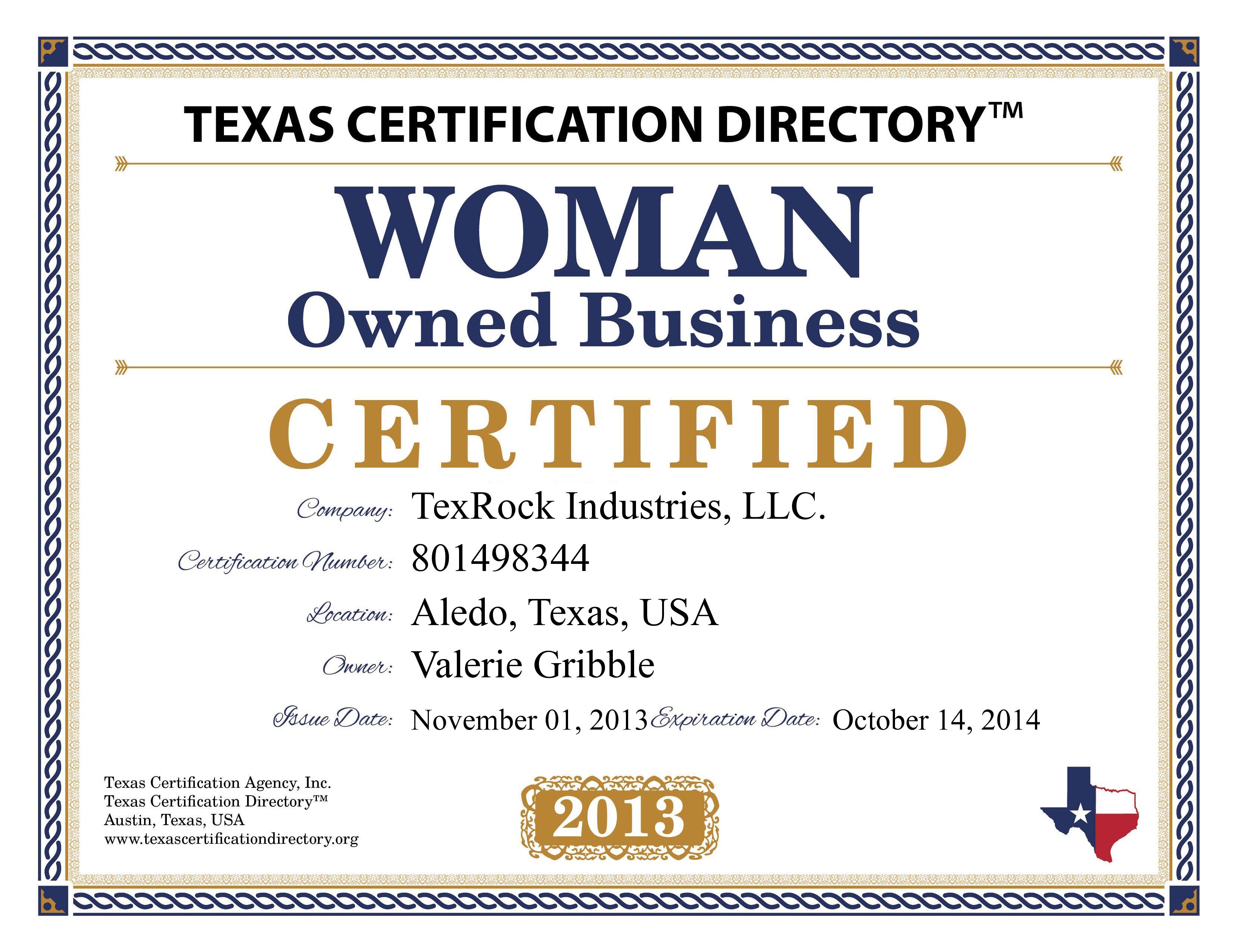 TexRock Industries, LLC.