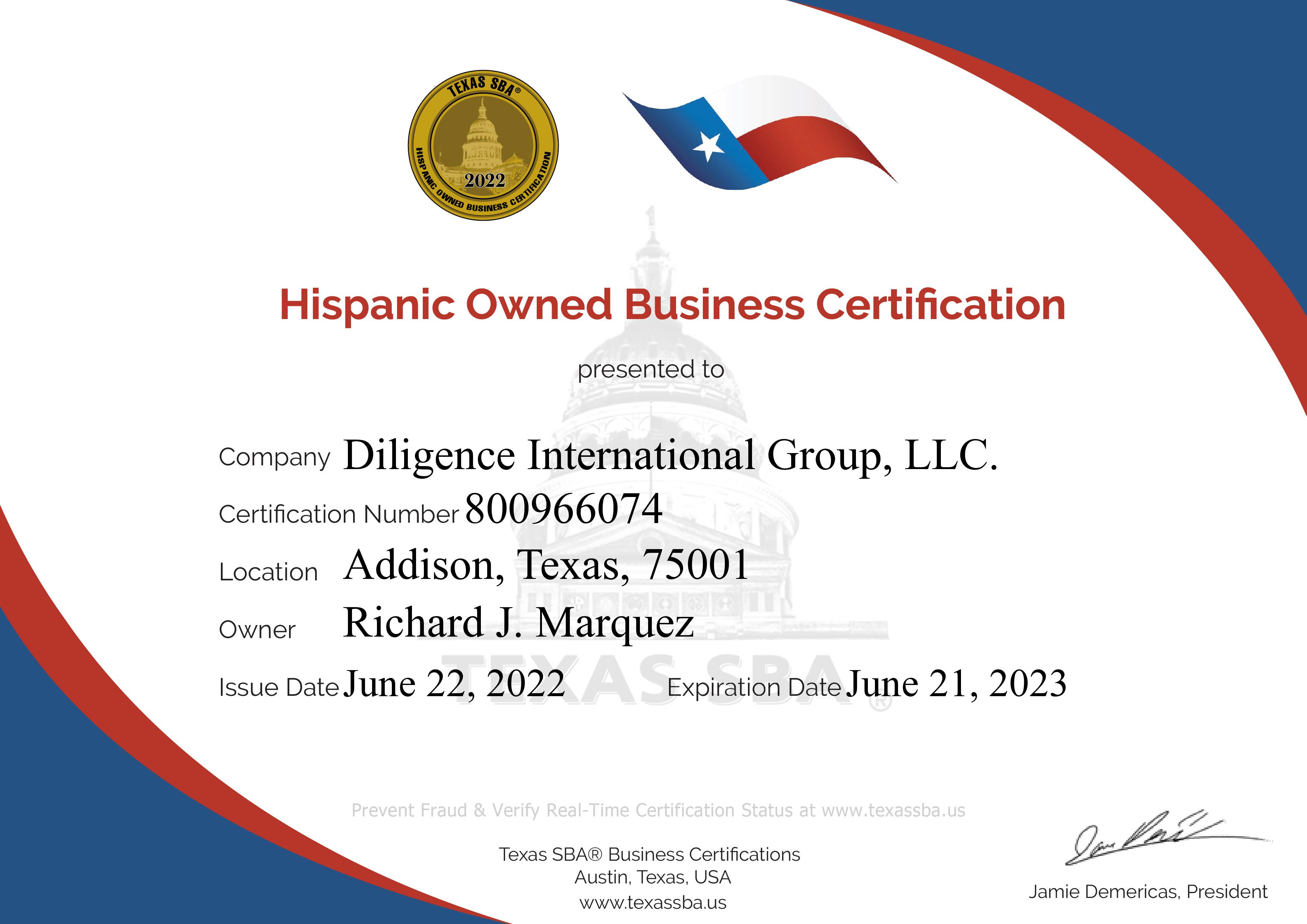 Diligence International Group, LLC.