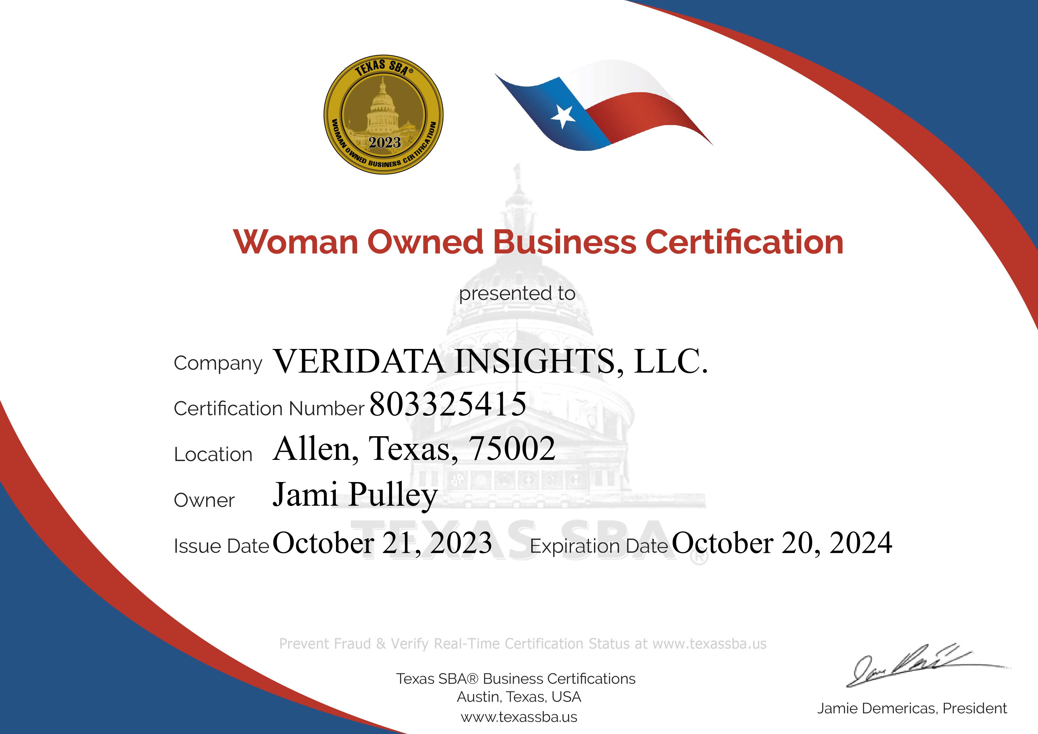 VERIDATA INSIGHTS, LLC.